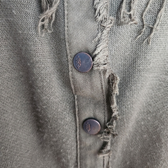 Free People Movement Windy Meadow Sz XS Womens Fringe Sweatshirt Pants Set Green - Picture 4 of 15